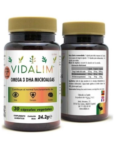 Vidalim Omega 3 Dha 250Mg. 30Cap. de Vidalim