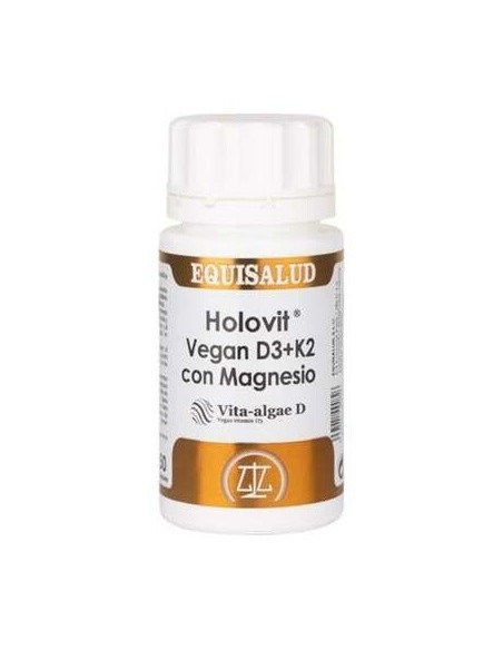 Holovit Vegan D3+K2 Con Magnesio 50Cap. de Equisalud