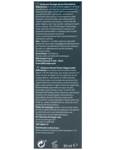 Endocare Tensage Serum Reafirmante Facial 30Ml. de Endocare
