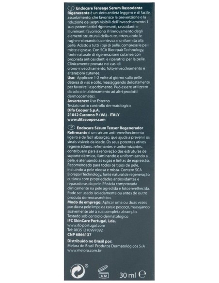 Endocare Tensage Serum Reafirmante Facial 30Ml. de Endocare