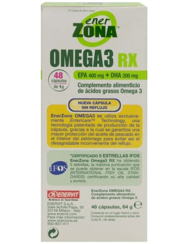 Enerzona Omega 3 Rx 1 Gr 48 Caps de Enerzona