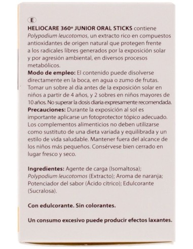 Heliocare 360º Junior 20Sticks. de Heliocare