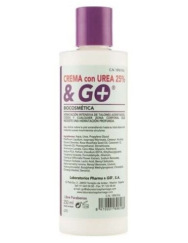 Crema Urea 25% 250Ml. de Pharma & Go