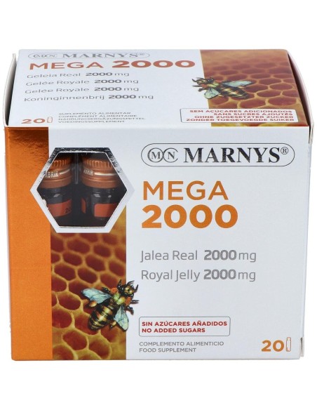 Jalea Real Mega 2000Mg 20Viales de Marnys