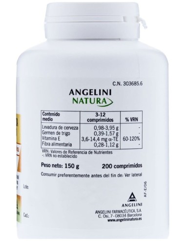 Leo Levadura Cerveza+Germen De Trigo 200Comp de Natura Essenziale