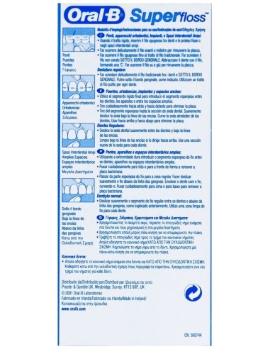 Super Floss Seda Dental 50Mtrs. de Oral-B