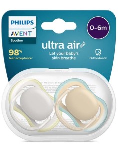 Chupete Ultra Air 0-6Meses Neutro 2Uds. Scf085/15 de Avent 2
