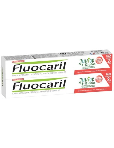 Fluocaril Junior Gel Duplo Frutos Rojos  2X75Ml. de Fluocaril