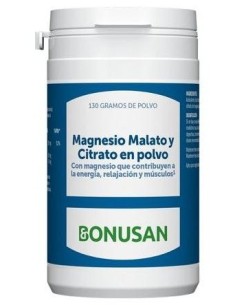 Magnesio Malato Y Citrato Polvo 130Gr. de Bonusan 2