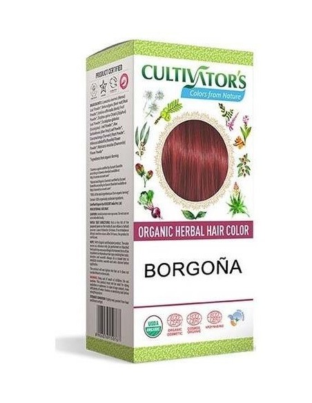 Borgoña Tinte Organico 100Gr. Ecocert de Cultivators
