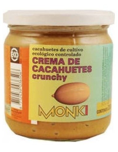 Crema De Cacahuete Crujiente 330Gr. Bio de Monki