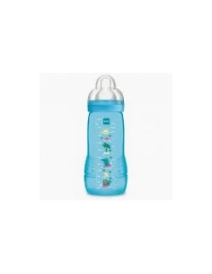 Biberón Mam Easy Active 330ml Azul  Comodidad y Seguridad