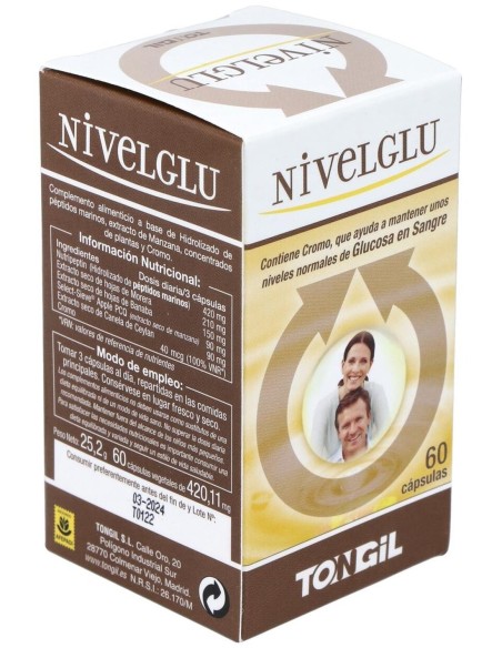 Pack 3X2 Nivelglu 60 cápsulas Tongil – Control glucosa eficaz