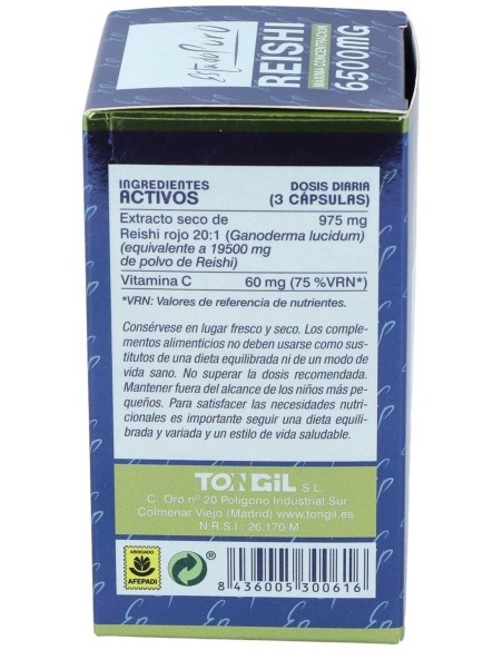 Pack 3X2 Reishi 6500Mg. 60Cap. Estado Puro de Tongil