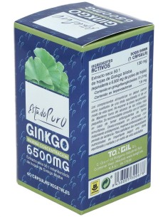 Pack 3X2 Ginkgo 6500Mg. 40Cap. Estado Puro de Tongil