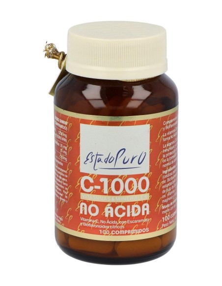 Pack 4X3 Vitamina C-1000 No Acida 100Comp. Estado de Tongil