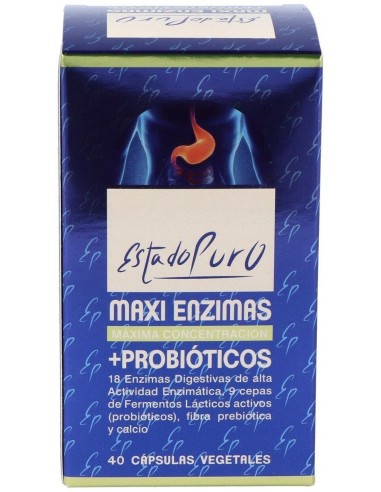 Pack 4X3 Maxi Enzimas Con Probioticos 40Cap. Esta de Tongil