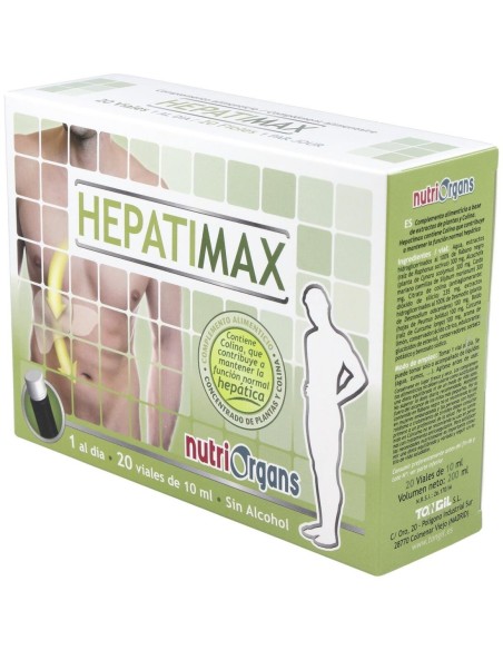 Pack 4X3 Nutriorgans Hepatimax 20Viales de Tongil