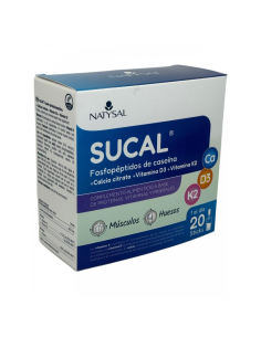 Sucal Natysal 20 Sticks | Fosfopéptidos, Calcio y Vitaminas