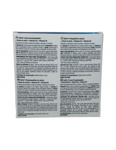 Sucal Natysal 20 Sticks | Fosfopéptidos, Calcio y Vitaminas