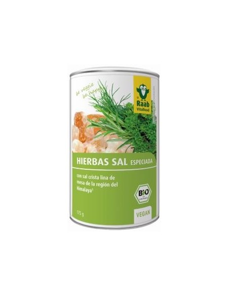 Sal Himalaya hierbas bio, salero 175gr de Raab Vitalfood