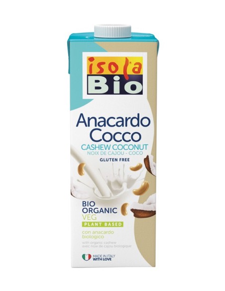 Bebida De Coco Y Anacardo Bio 1 Litro de Isola Bio