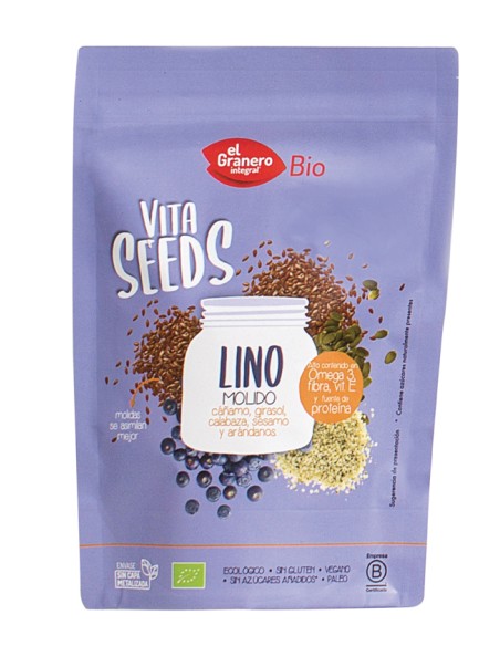 Vitaseeds 5 Semillas Y Arándanos Bio, 300 G de El Granero Integral