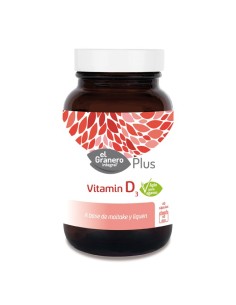 Vitamin D3 Vegana, 1000 Ui/Cap 60 Cap. 330 Mg de El Granero Integral