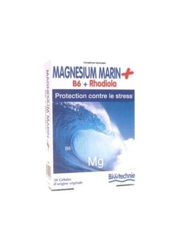 Magnesio Marino+B6+Rhodiola 30Cap. Biotechnie de Biover