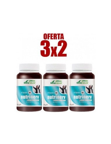 Pack 3X2 C-03 Nutrinerv 60 Comprimidos de Mgdose
