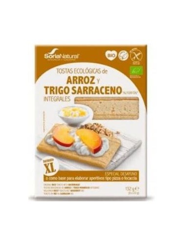 Tostas Arroz Y Trigo Sarraceno Integral 132G Bio de Soria Na