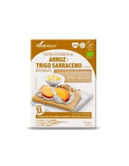 Tostas Arroz Y Trigo Sarraceno Integral 132G Bio de Soria Na