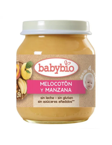 Potito Melocoton Y Manzana 4Meses 130Gr. Bio Sg de Babybio