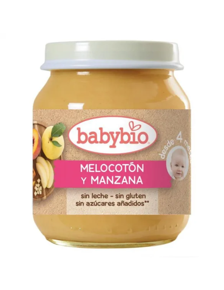 Potito Melocoton Y Manzana 4Meses 130Gr. Bio Sg de Babybio