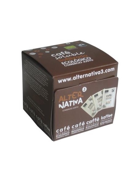 Cafe Soluble Liofilizado 25 Monodosis Bio de Alternativa 3