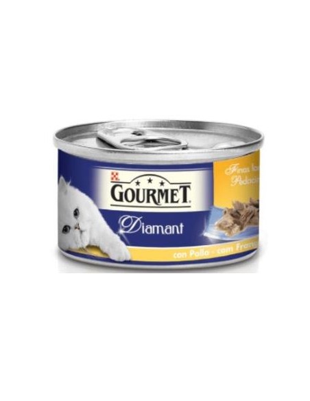 Gourmet Diamant Finas Lonchas Con Pollo 24X85 de Purina Veterinaria