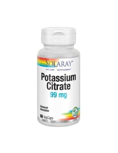 Potassium Citrate 99 Mg - 60 Vegcaps de Solaray
