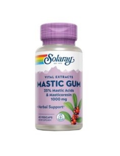 Mastic Gum 500 mg Solaray - 45 cápsulas vegetales naturales