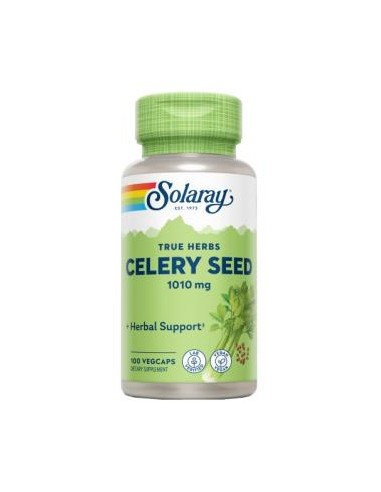 Celery Seed 505 mg Solaray - 100 cápsulas vegetales naturales