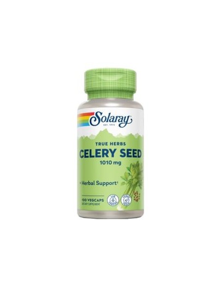 Celery Seed 505 mg Solaray - 100 cápsulas vegetales naturales