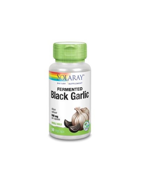 Black Garlic Bulb 500 Mg. - 50 Vegcaps de Solaray