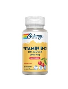 Vitamina B12 2000 mcg Solaray - 90 Comprimidos Sublinguales