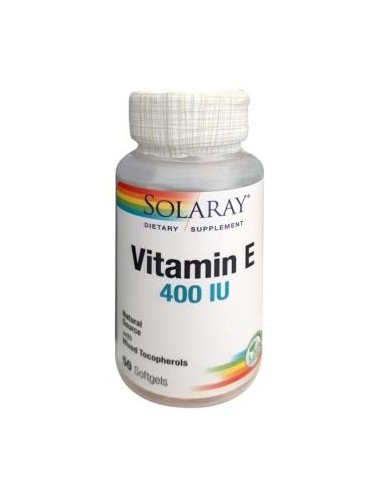Vit. E (100% D-Alfa Tocoferoles) 50 Perlas de Solaray