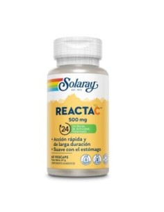 Reacta C 500 mg Solaray - 60 cápsulas vegetales naturales