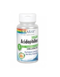 Acidophilus Vegan Solaray - 30 Cápsulas Vegetales Saludables