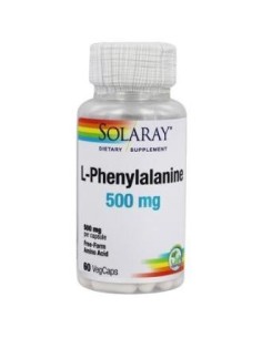 L-Fenilalanina 500 mg Solaray - 60 Cápsulas Vegetales