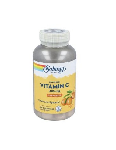 Solaray Vitamin C 485 mg - 100 Orange Chewable Tablets