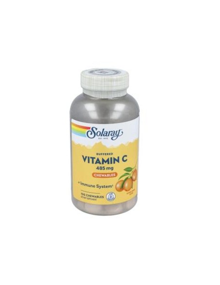 Solaray Vitamin C 485 mg - 100 Orange Chewable Tablets