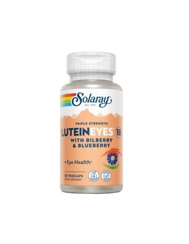 Lutein Eyes 18 mg Solaray – 30 cápsulas vegetales para visión