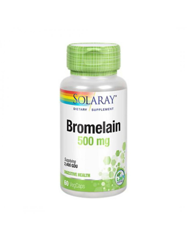 Bromelaina Solaray 60 cápsulas | Apoyo natural digestivo